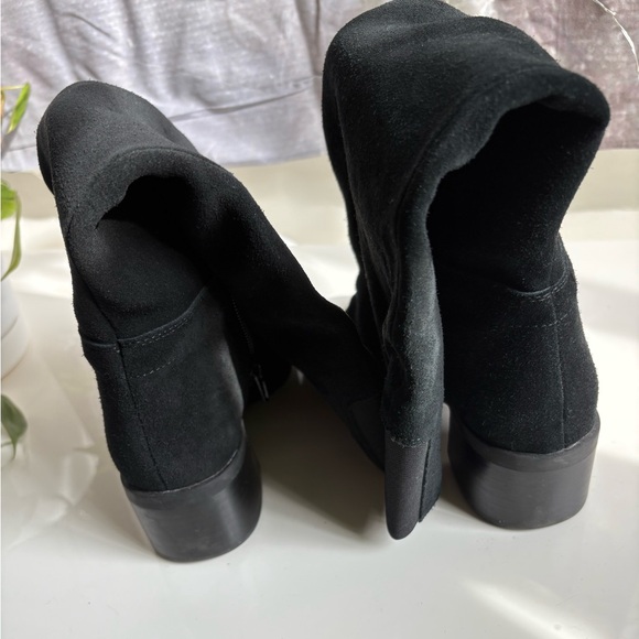 Blondo Tatiana Knee High Waterproof Black Suede Boots - Picture 4 of 5